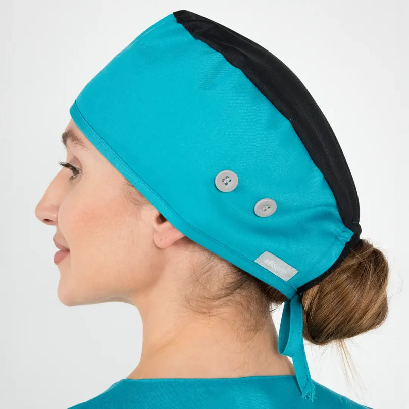 Ginny - Gorro de Quirófano Antibacteriano para Mujeres Space Grey - Image 2