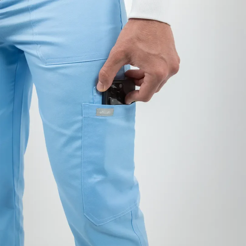 Teddy - Pantalón Sanitario Antibacteriano de Hombre Serene Blue - Image 6