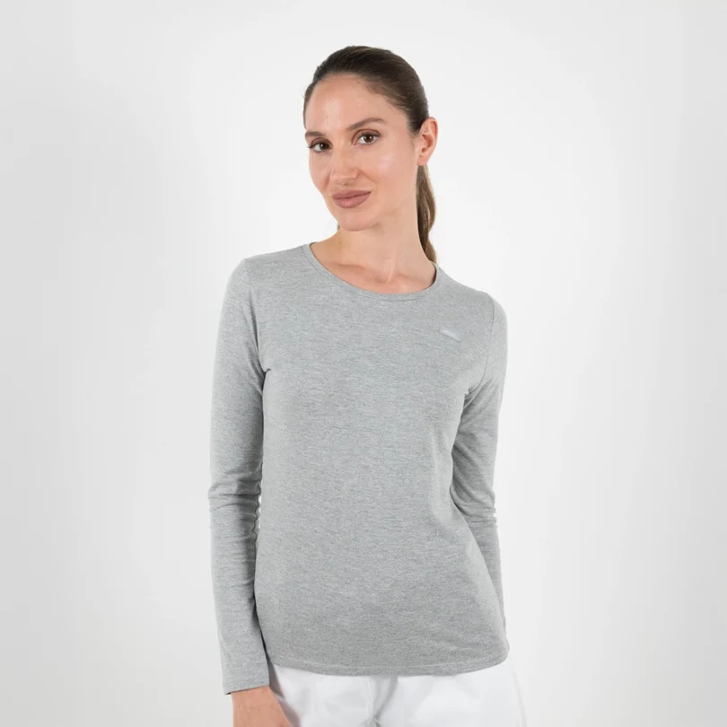 Rita – Camiseta Médica Manga Larga de Mujer Precision Grey