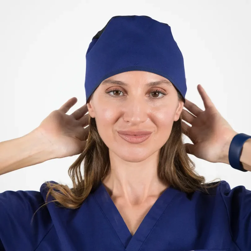 Ginny – Gorro de Quirófano Antibacteriano de Mujer Trust Navy - Image 3