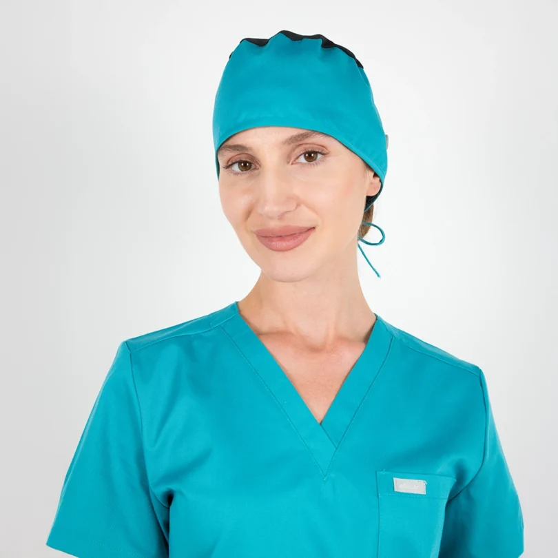 Ginny - Gorro de Quirófano Antibacteriano de Mujer Healing Green