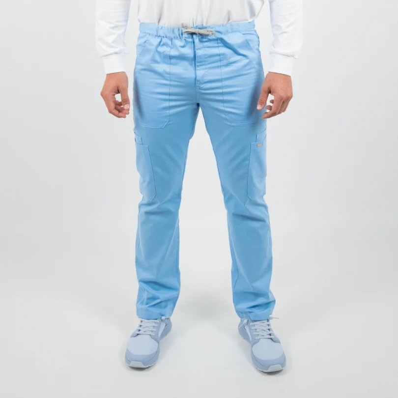 Teddy - Pantalón Sanitario Antibacteriano de Hombre Serene Blue